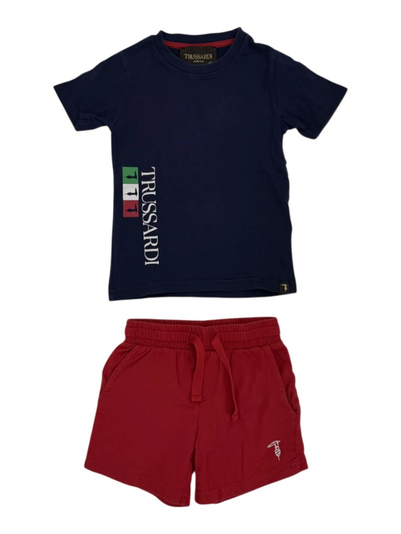 Trussardi Junior T-Shirt & Shorts Set Gr. 4Y/104 – sehr gut